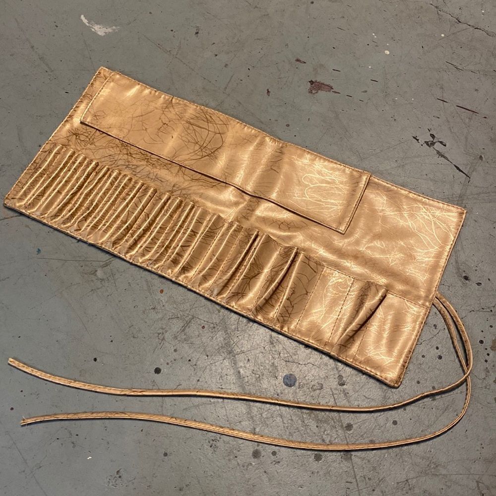 Gold Makeup Brush Organizer